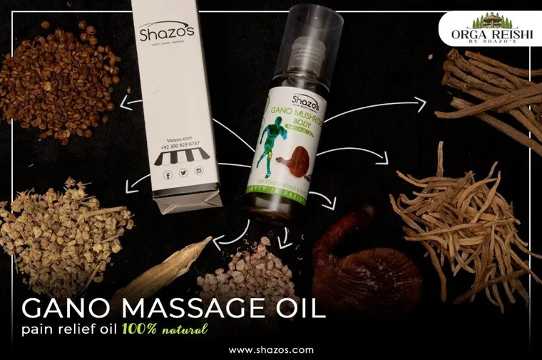 Shazo's massage oil, packaging by Kalstech